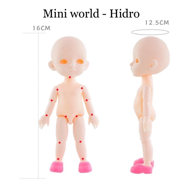 Búp bê Baboliy bjd 16cm khớp fullbox