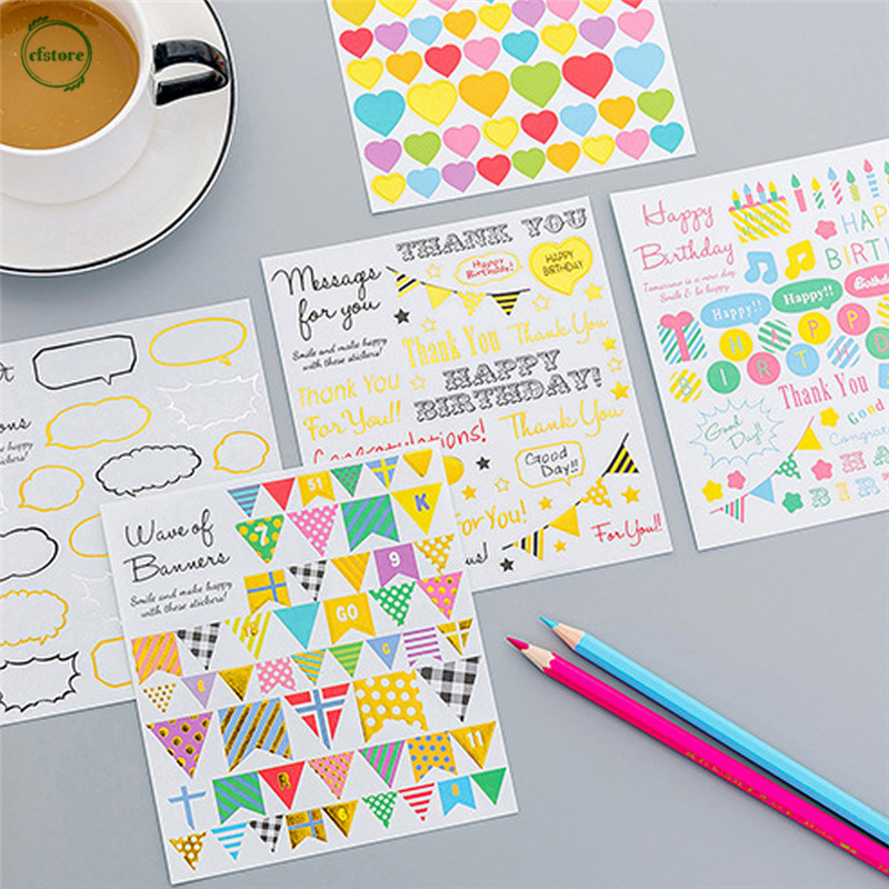 Tấm miếng dán trang trí họa tiết ngôi sao trái tim và nhiều kiểu dáng khác tùy chọn đa năng tiện lợi