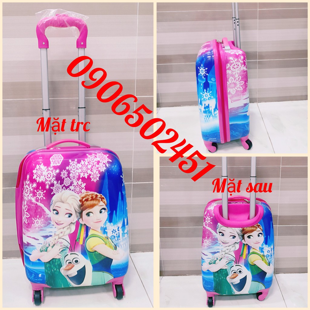 Balo Vali kéo trẻ em 18 inch nhiều mẫu hoạt hình  và vali 3d hoạt tiết nỗi siêu đẹp cho bé yêu