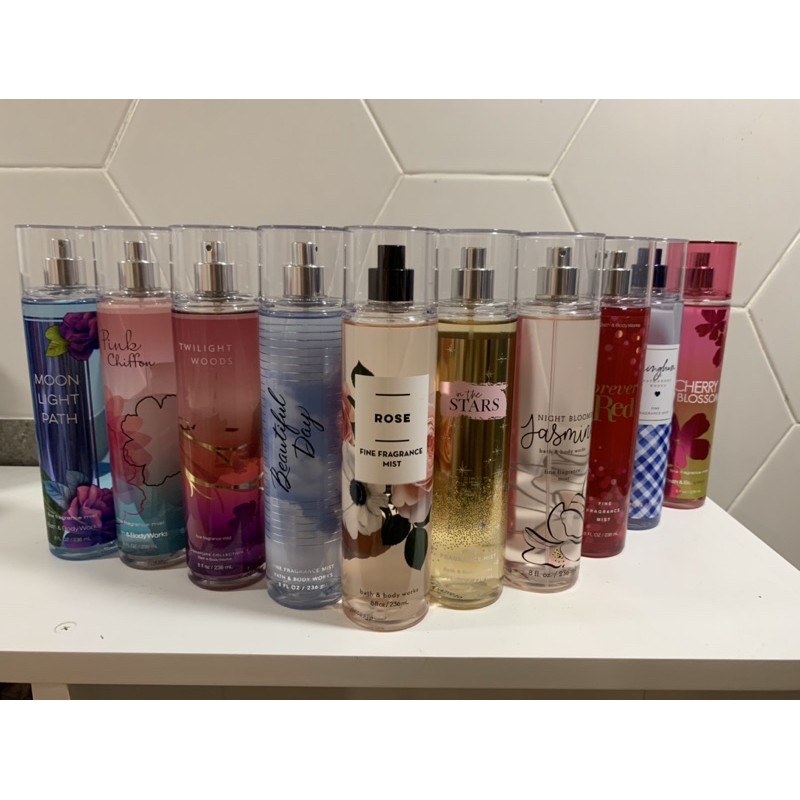 bộ sưu tập xịt khoáng Bath & bodyworks
