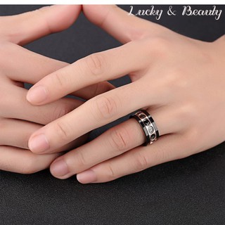 Nhẫn nam Titan LB019 thời trang khắc chữ, nhẫn mặt dây chuyền, trang sức cá tính cho nam (tặng hộp)