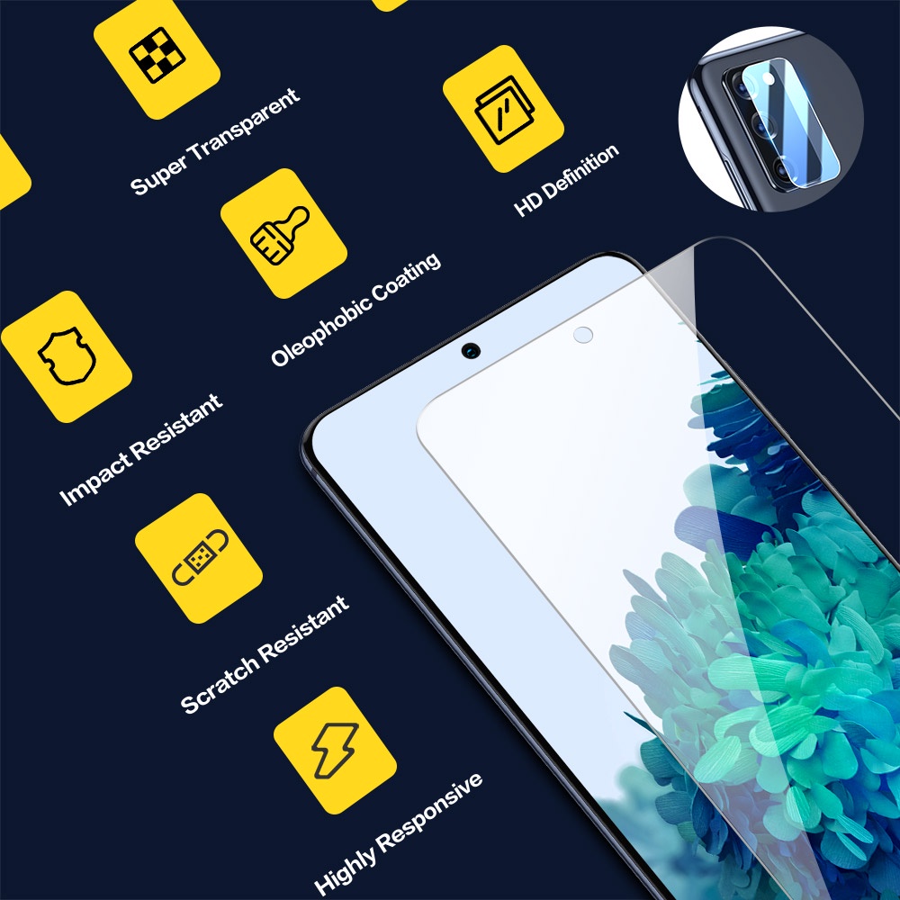 SmartDevil Kính Cường Lực Bảo Vệ Toàn Màn Hình Cho samsung galaxy s21 fe s20 fe galaxy a52