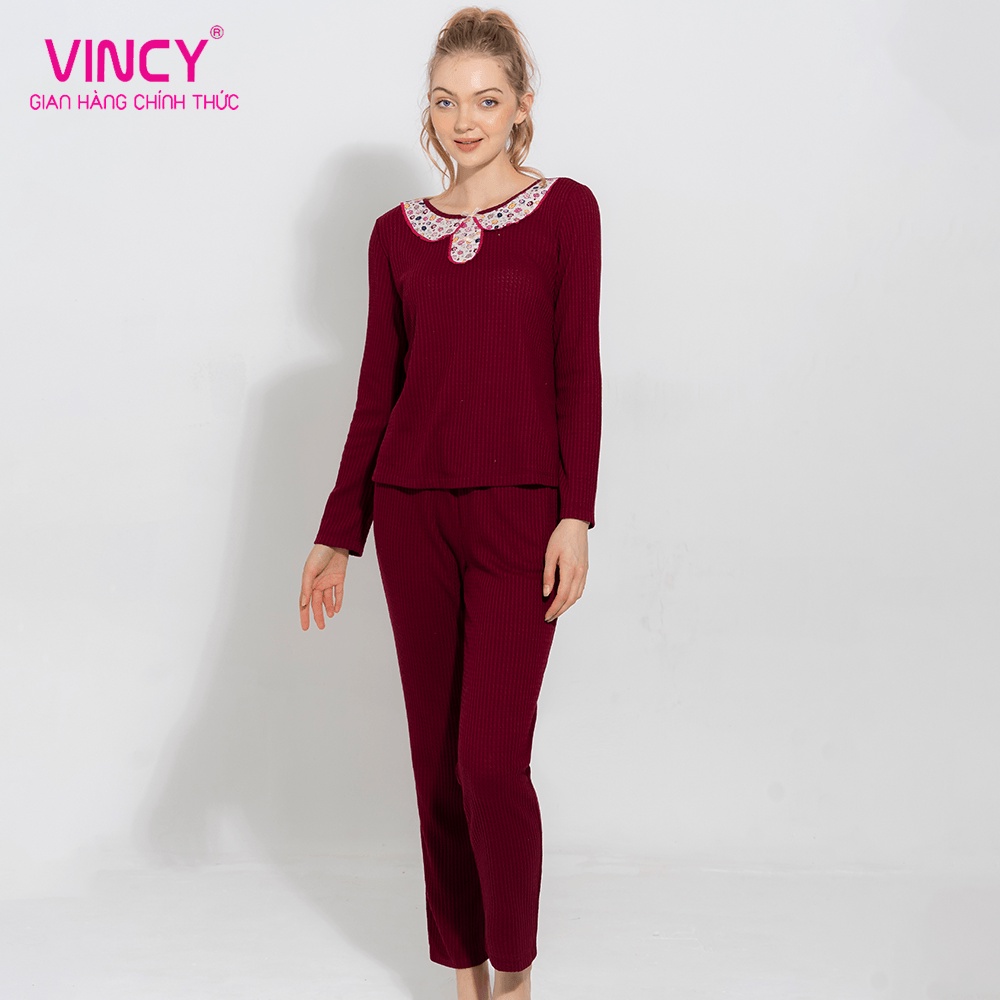 Bộ Đồ Thun Dài Nữ Vincy Thoáng Mát BTD070S21