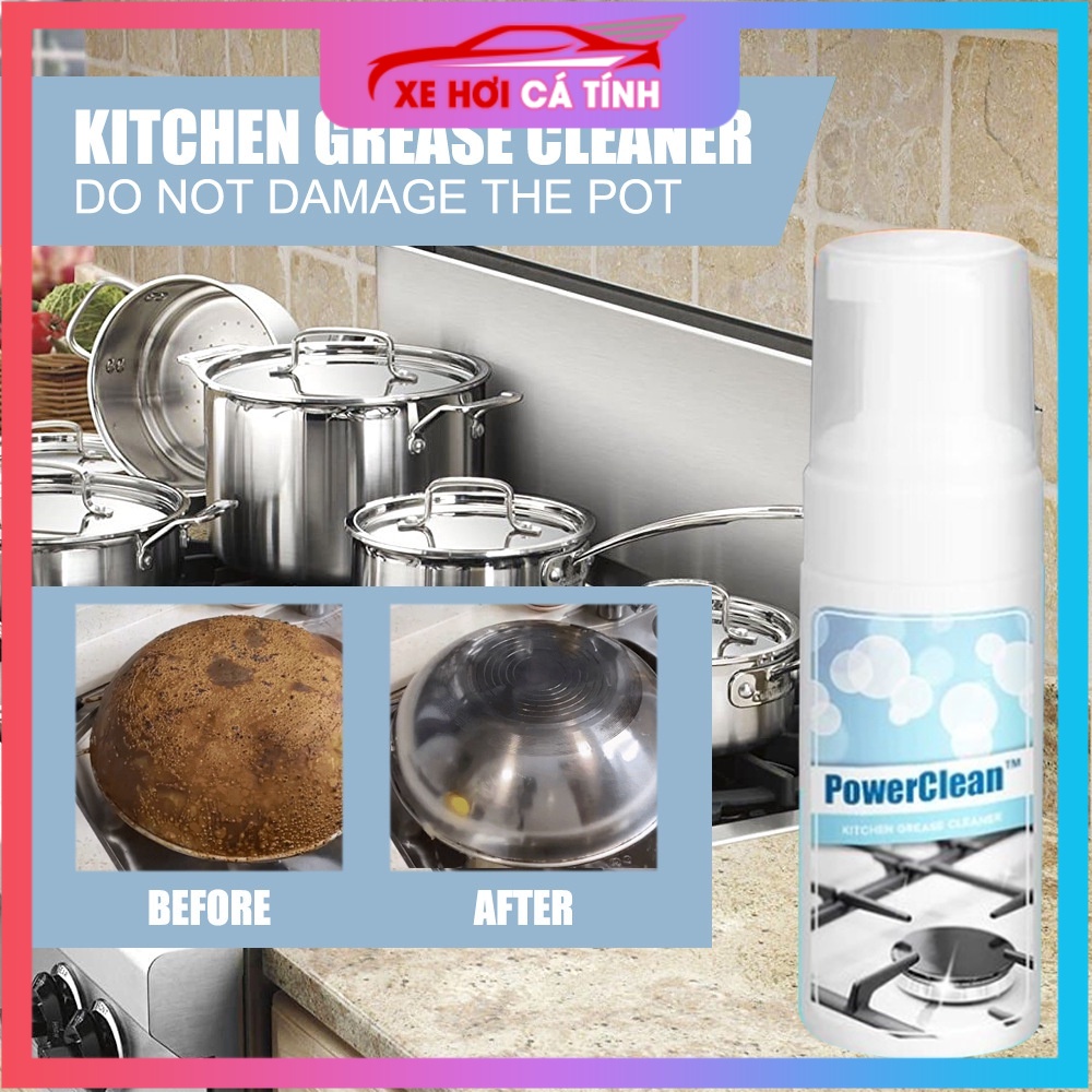 [⚡FREE SHIP⚡] Chất Tẩy Rửa Dầu Mỡ Nhà Bếp Đồ Gia Dụng, Xịt Vệ Sinh Bồn Rửa Bát Lò nướng Bếp Từ Lò Vi Sóng Mặt Bếp Khay Đ
