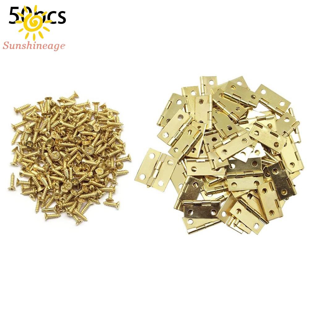 Set 50 Bản Lề Cửa Tủ Kèm Ốc Vít