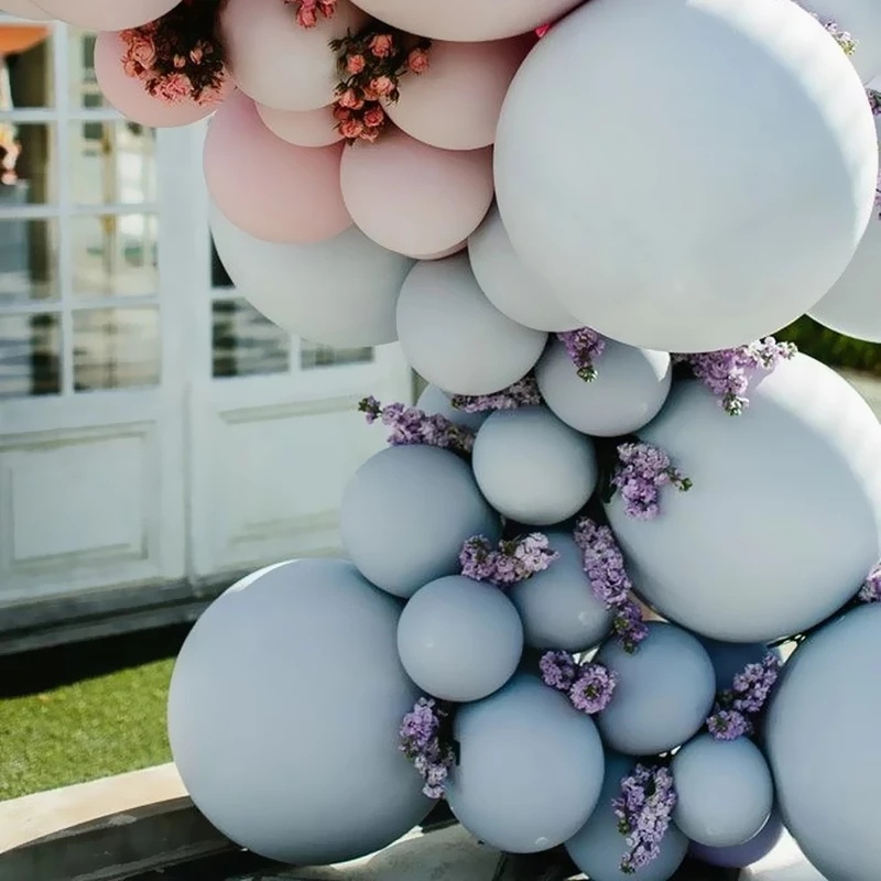 Bong Bóng Cao Su Bơm Hơi Màu Sắc Macaron 5-18 Inch Dùng Trang Trí Tiệc Cưới