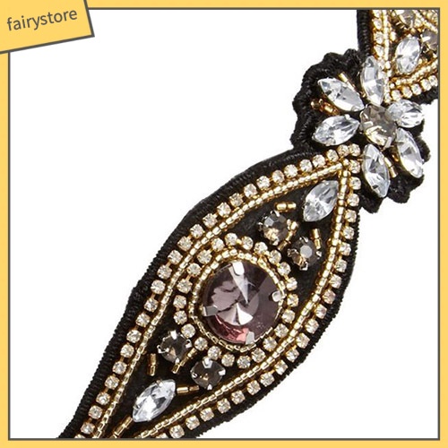 Băng đô đính đá thủy tinh và ngọc trai giả thời trang thanh lịch dành cho nữ