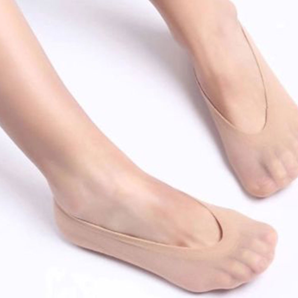 Vớ Cổ Thấp Vô Hình Bằng Silicone Thoáng Khí Chống Trượt Cho Nữ