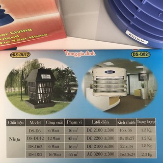 Đèn bắt muỗi, đèn diệt côn trùng Đại Sinh D6