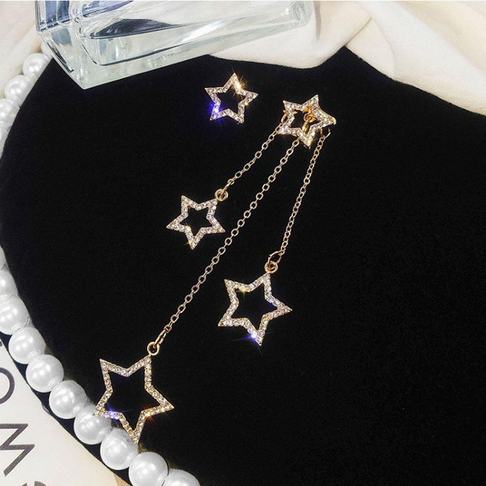 SOMEDAYZL Hoa Tai Dáng Dài Hình Ngôi Sao Trái Tim Phong Cách Hàn Quốc