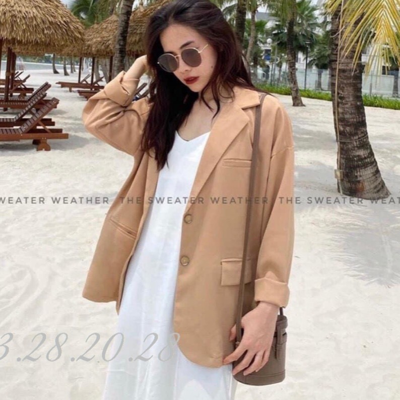 áo vest nữ - áo blazer nữ 2 khuy xinh xắn chất đẹp