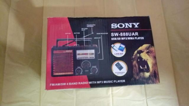 Đài Radio FM Sony Sw-888 UAR Chạy Thẻ Nhớ USB - Giá Sốc