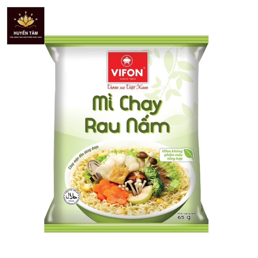Mì Chay Rau Nấm VIFON (65g/Gói) CHÍNH HÃNG