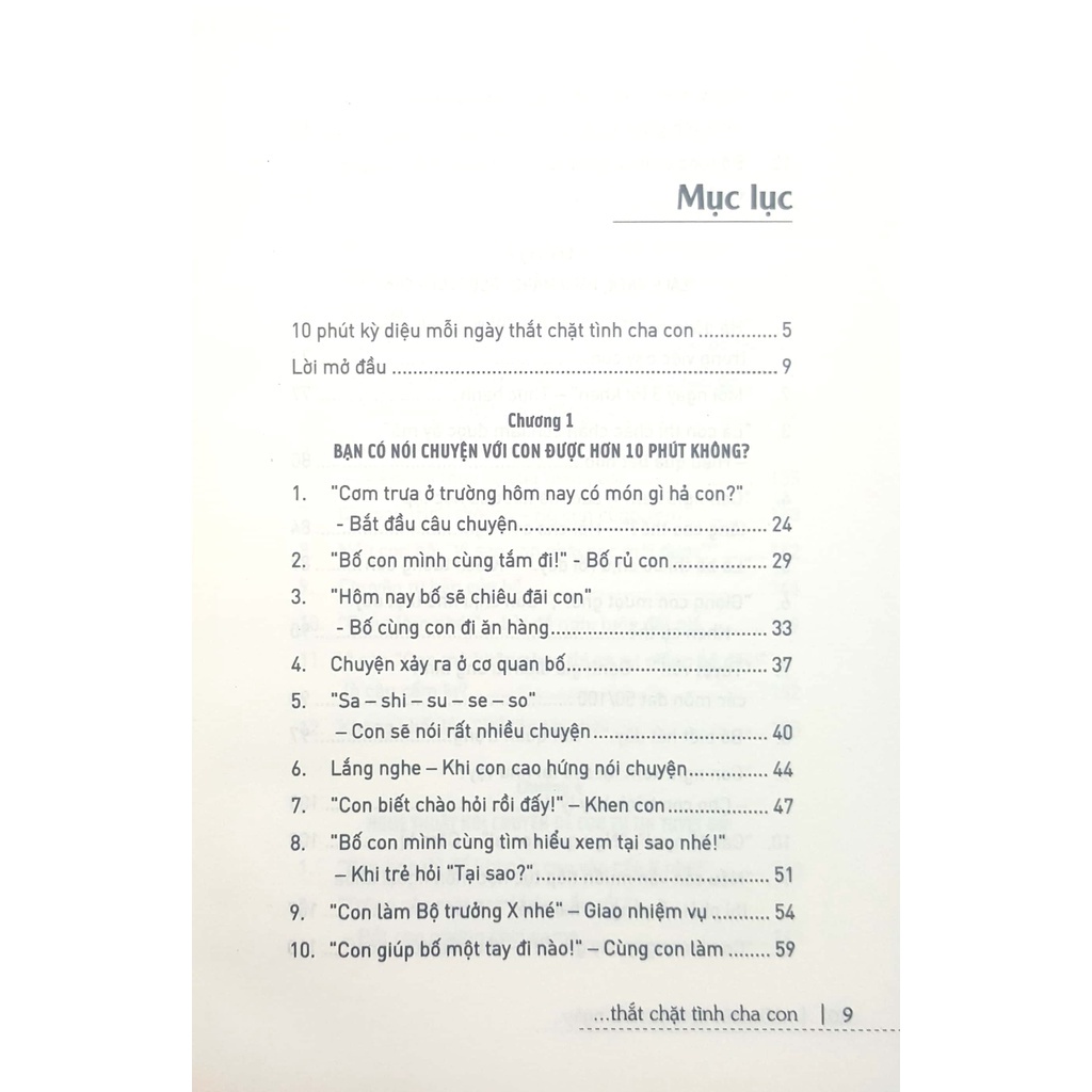 Sách - Tủ Sách Nhật Dành Cho Phụ Huynh Việt!- 10 Phút Kỳ Diệu Mỗi Ngày Thắt Chặt Tình Cha Con