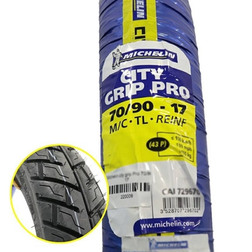 Vỏ Xe MICHELIN CITY GRIP PRO 70/90 - 17 Greennetworks