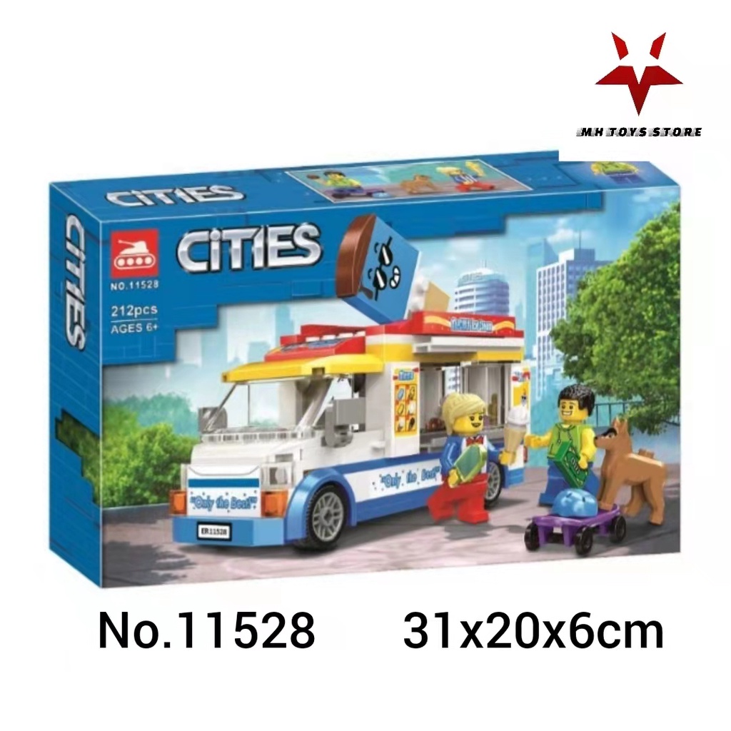 Đồ chơi lego xếp hình lắp ráp cities 11528 - 212 chi tiết - bộ sư tập khu đô thị phức hợp mới
