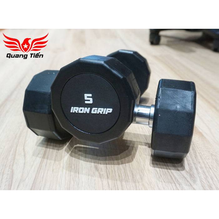 Tạ tay bọc cao su Iron Grip 2,5 kg