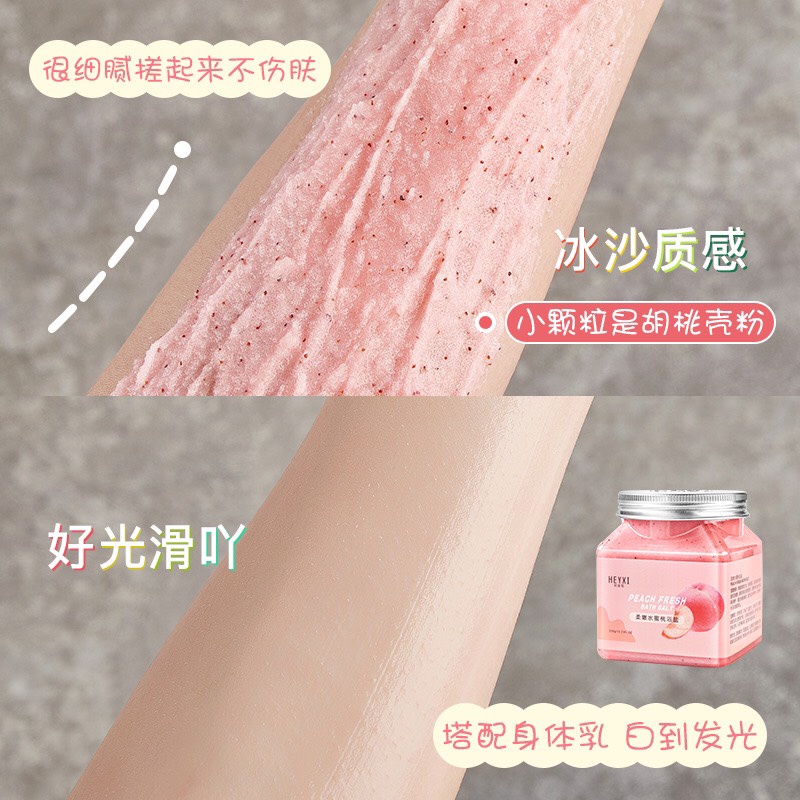 Muối tắm tẩy tế bào chết hương hoa quả HEYXI Bath Salt làm sạch sâu giảm mụn trắng sáng da