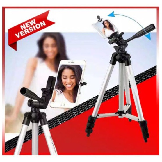 Tripod DK-3888 Ba Chân, Tặng Remote Kết Nối Bluetooth - Dùng Cho Máy Ảnh Và ĐT - Tripod Hợp Kim Nhôm - Bảo Hành 6 Tháng