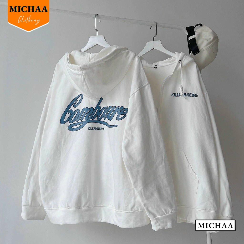 Áo Khoác Nỉ KILL WINNER Nam Nữ Ulzzang Unisex Tay Rộng, Áo Khoác Dây Kéo Form Rộng - MICHAA