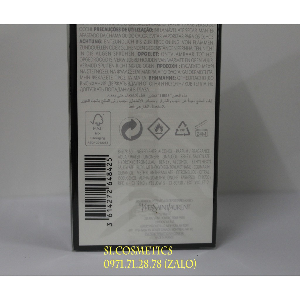 NƯỚC HOA NỮ Yves Saint Laurent - YSL LIBRE EAU DE PARFUM
