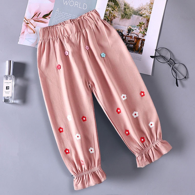 Quần Legging Thể Thao Dài Mỏng Chống Muỗi Phong Cách Mới Cho Bé Gái