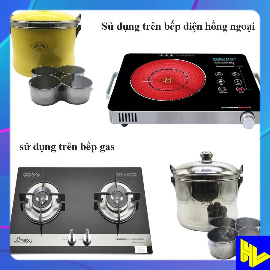 Nồi ủ giữ nhiệt chân không đa năng inox SU304 7 Lít -Hoàng Gia