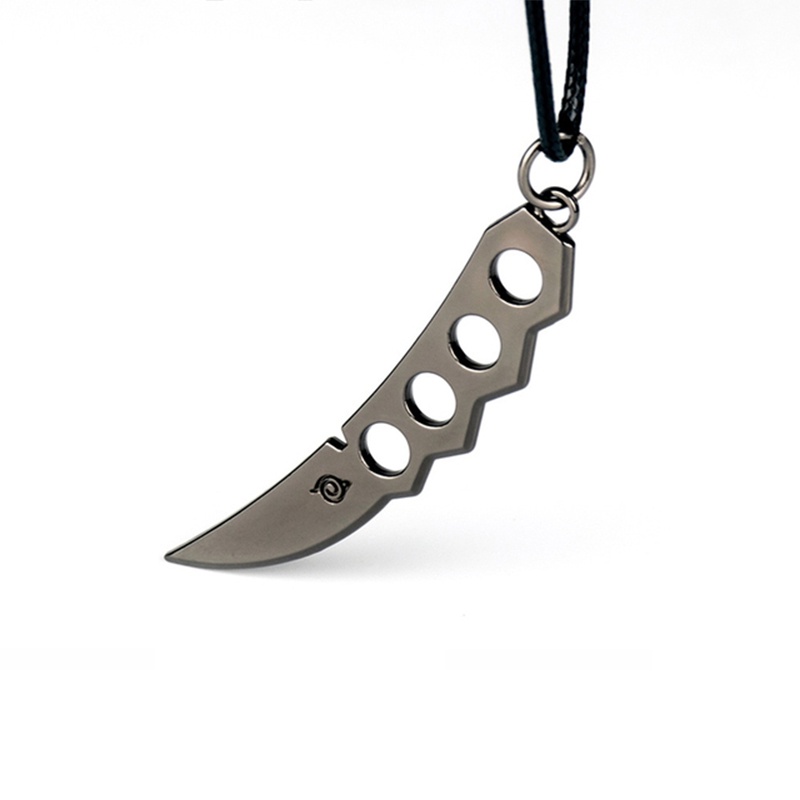 Vòng cổ Mặt Kim Loại Họa Tiết Anime Naruto Akatsuki Shuriken Itachi Kakashi