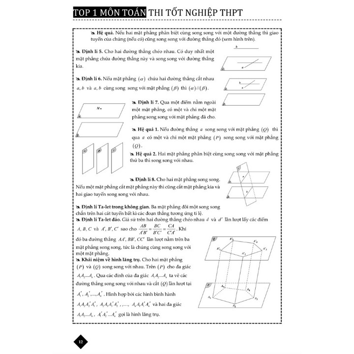 Sách - Top 1 THPT Hình Học Không Gian Lớp 11 & 12 - TCD