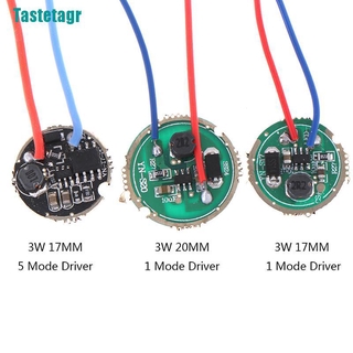 1 Chiếc Trình Điều Khiển Đèn Pin LED 3W 17mm / 20mm DC3.7V 1 Chế Độ 5 Chế Độ