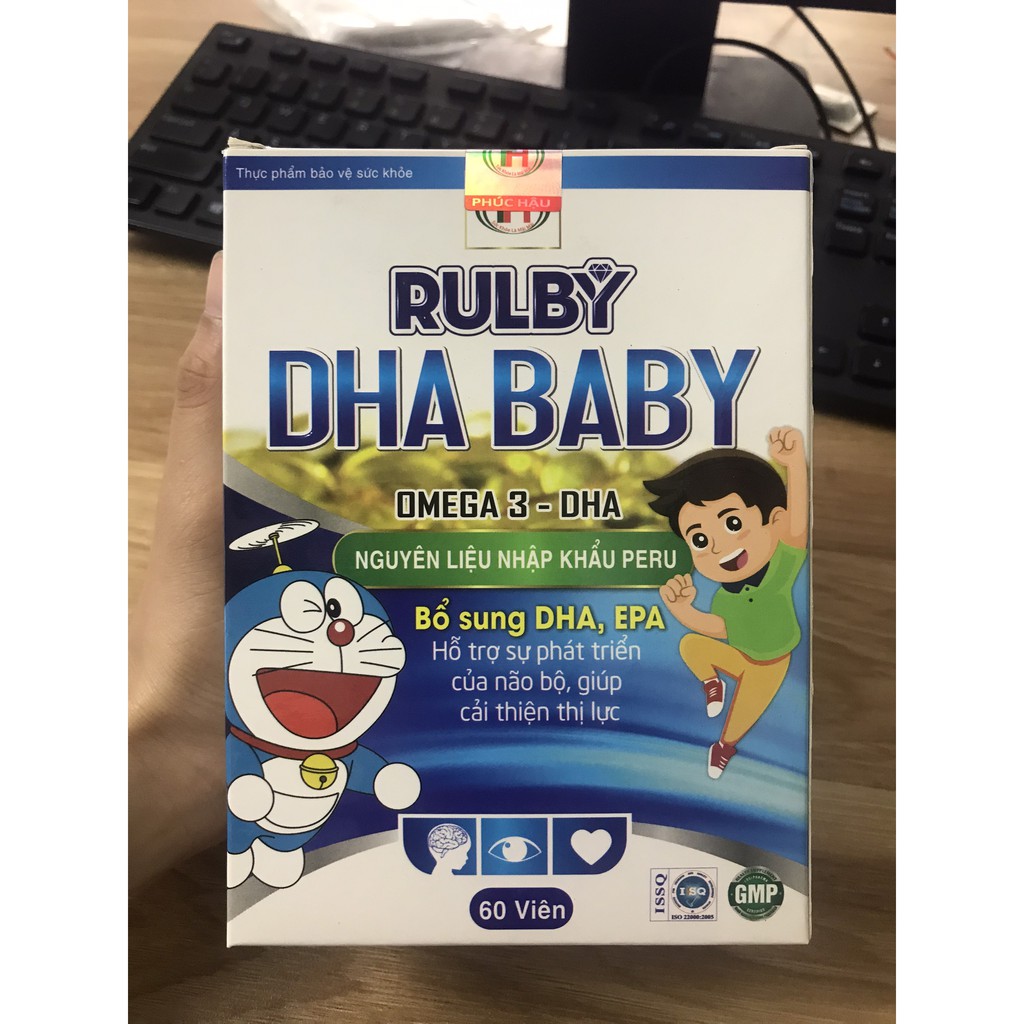 Viên uống bổ mắt ❤️CHÍNH HÃNG Ruby DHA Baby Omega DHA ❤️ giúp phát trí não trẻ thông minh, tăng cường thị lực cho bé