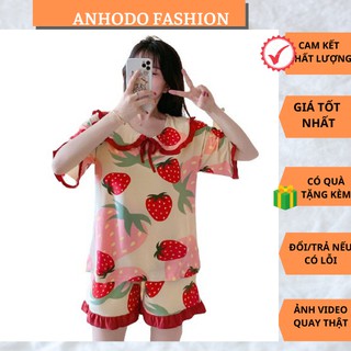 Bộ Đồ Ngủ Pijama Hoạt Hình Phối Nơ Cực Xinh, Đáng Yêu Cho Phái Nữ BN08
