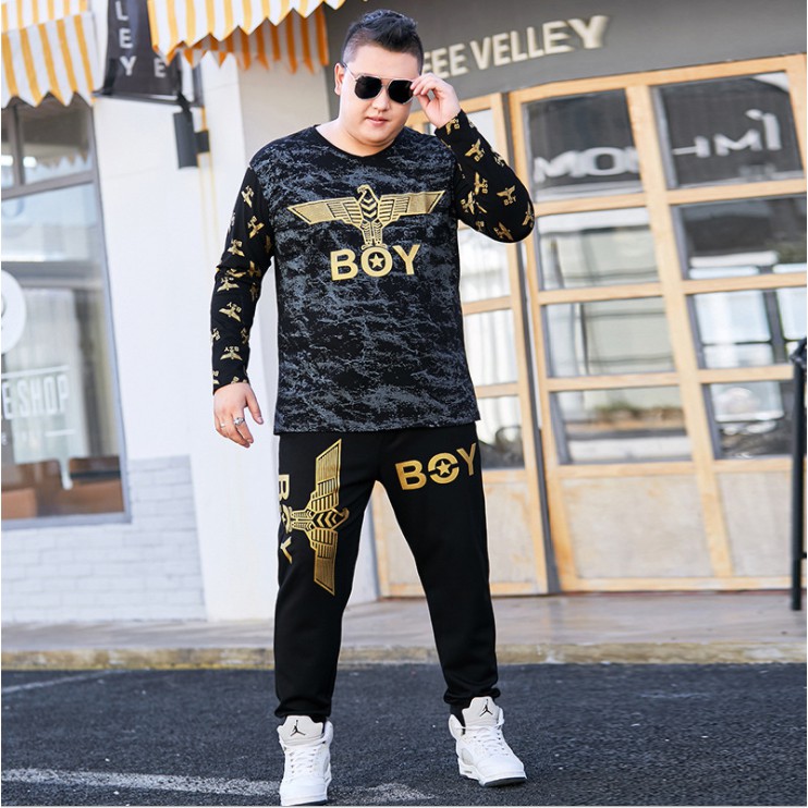 Bộ Thun Thu Đông Boy Cho Nam Từ 70 - 150KG