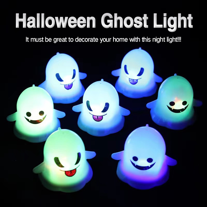Đèn LED Thay Đổi Màu Sắc Hình Con Ma Trang Trí Halloween