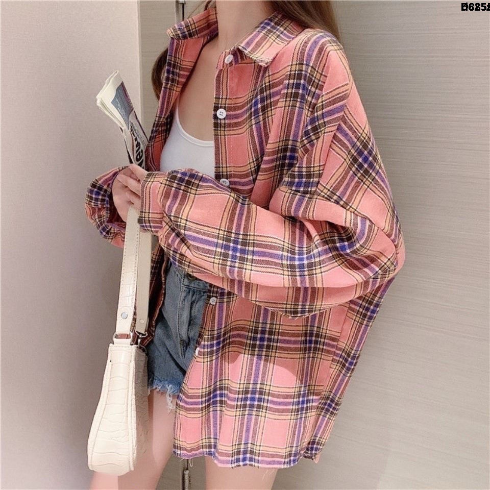 Áo Sơ Mi Dài Dáng Rộng Phong Cách Hàn Quốc Thời Trang Xuân Hè Cho Nữ❝