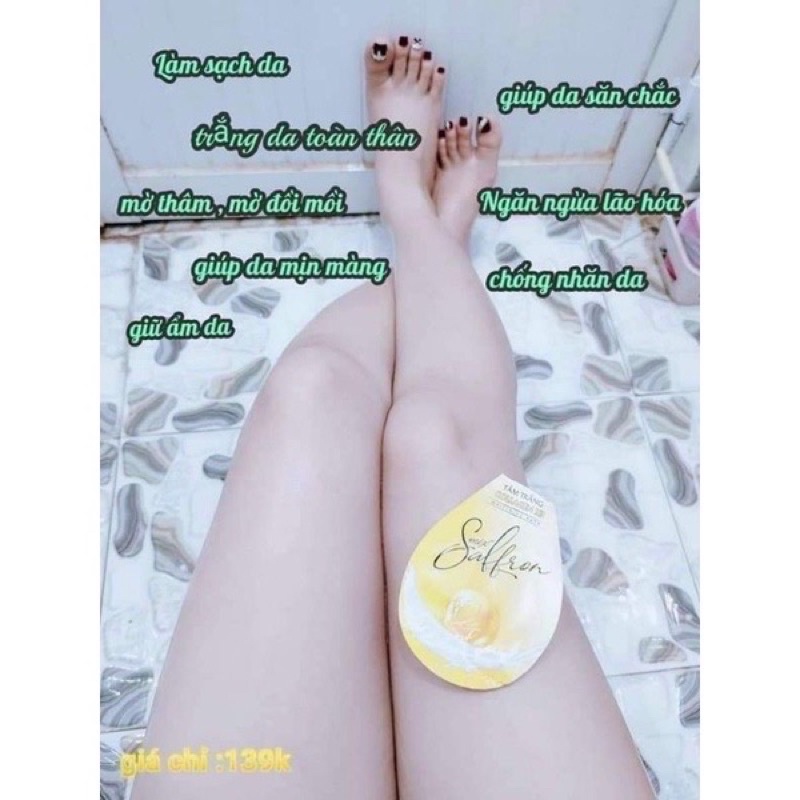 [HÀNG CHÍNH HÃNG] Tắm trắng Safron Collagen X3 Đông Anh