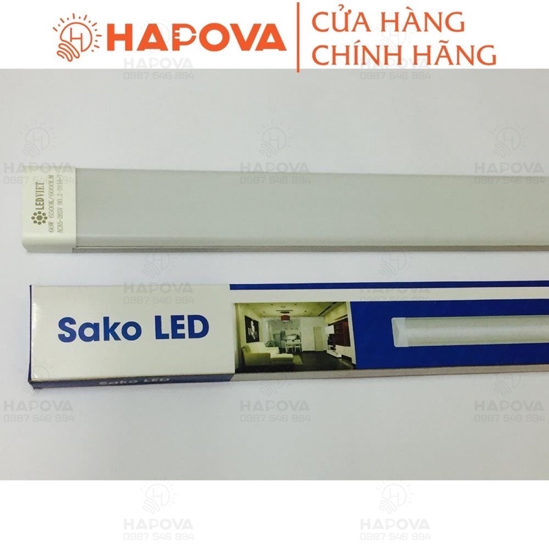 Đèn tuýp led SAKO bán nguyệt HAPOVA NINS 4010 dài 1M2 Công suất 44w, 60w