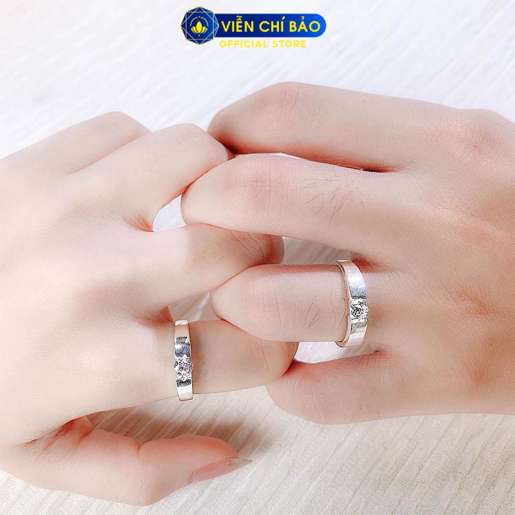 Nhẫn bạc đôi nam nữ Candy chất liệu bạc 925 thời trang phụ kiện trang sức Viễn Chí Bảo N700023 N700082