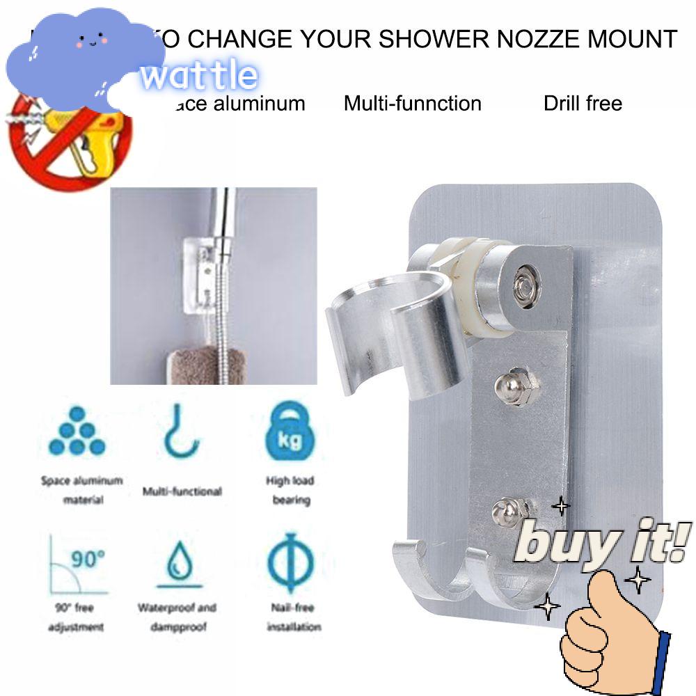 Giá Đỡ Đầu Vòi Hoa Sen Tự Dính Không Đục Lỗ Điều Chỉnh Được 90 Độ