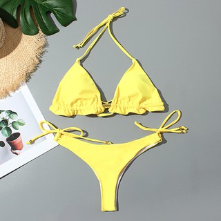 Bikini Màu Trơn Gợi Cảm Dành Cho Nữ