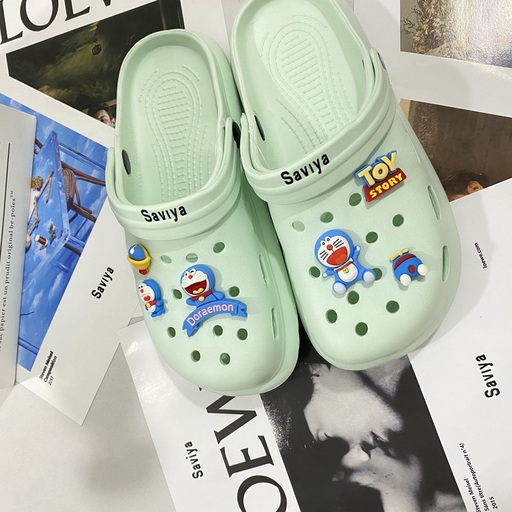 Giày Đi Biển Hình Doraemon Size 36-44 Thời Trang Cho Nam Nữ