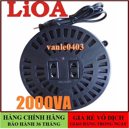 Biến áp lioa🚚FREESHIP🚚GIAO TRONG NGÀY🚚Biến áp lioa 2000VA đổi nguồn 220v sang 100v, Biến áp tự ngẫu 2000va DN020