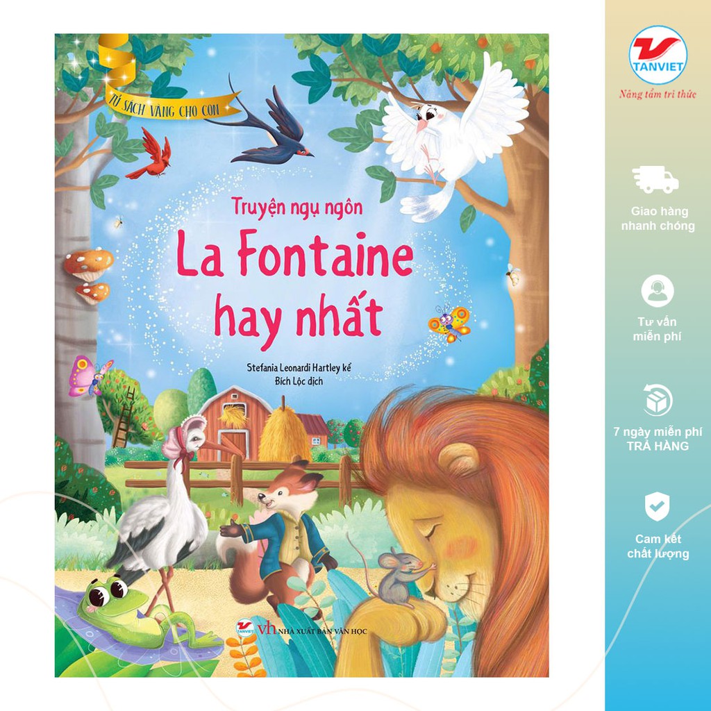 Sách - Tủ Sách Vàng Cho Con - Truyện Ngụ Ngôn La Fontaine Hay Nhất