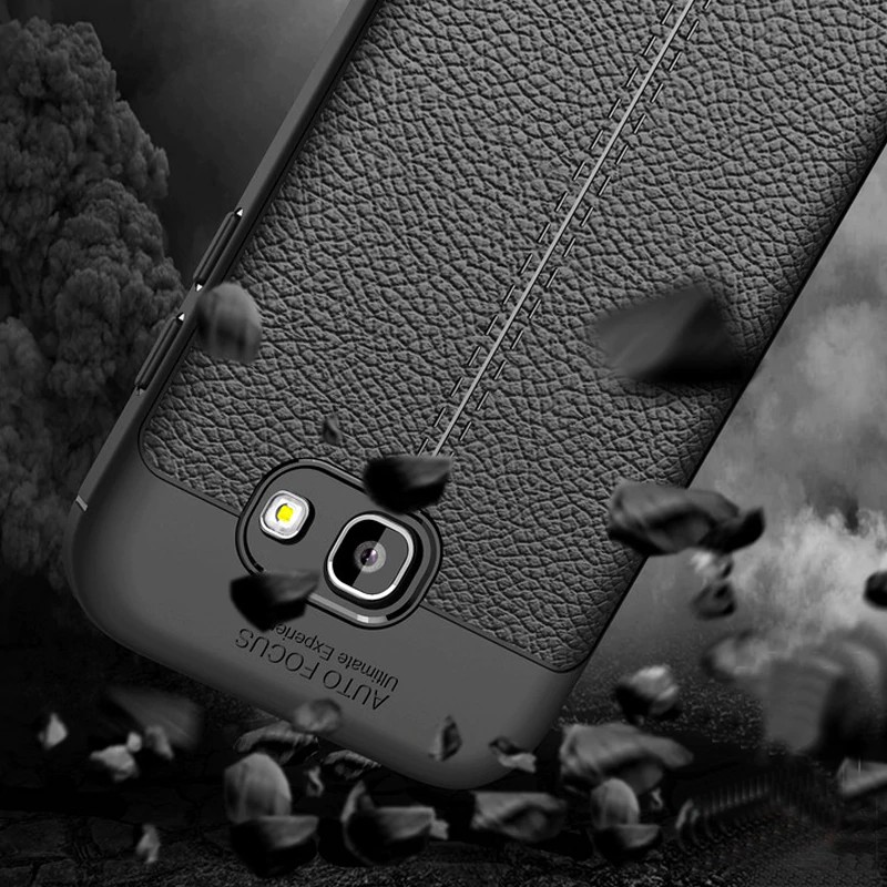 Ốp Lưng Auto Focus Vân Da Cho Samsung A7/ A5 (2017)