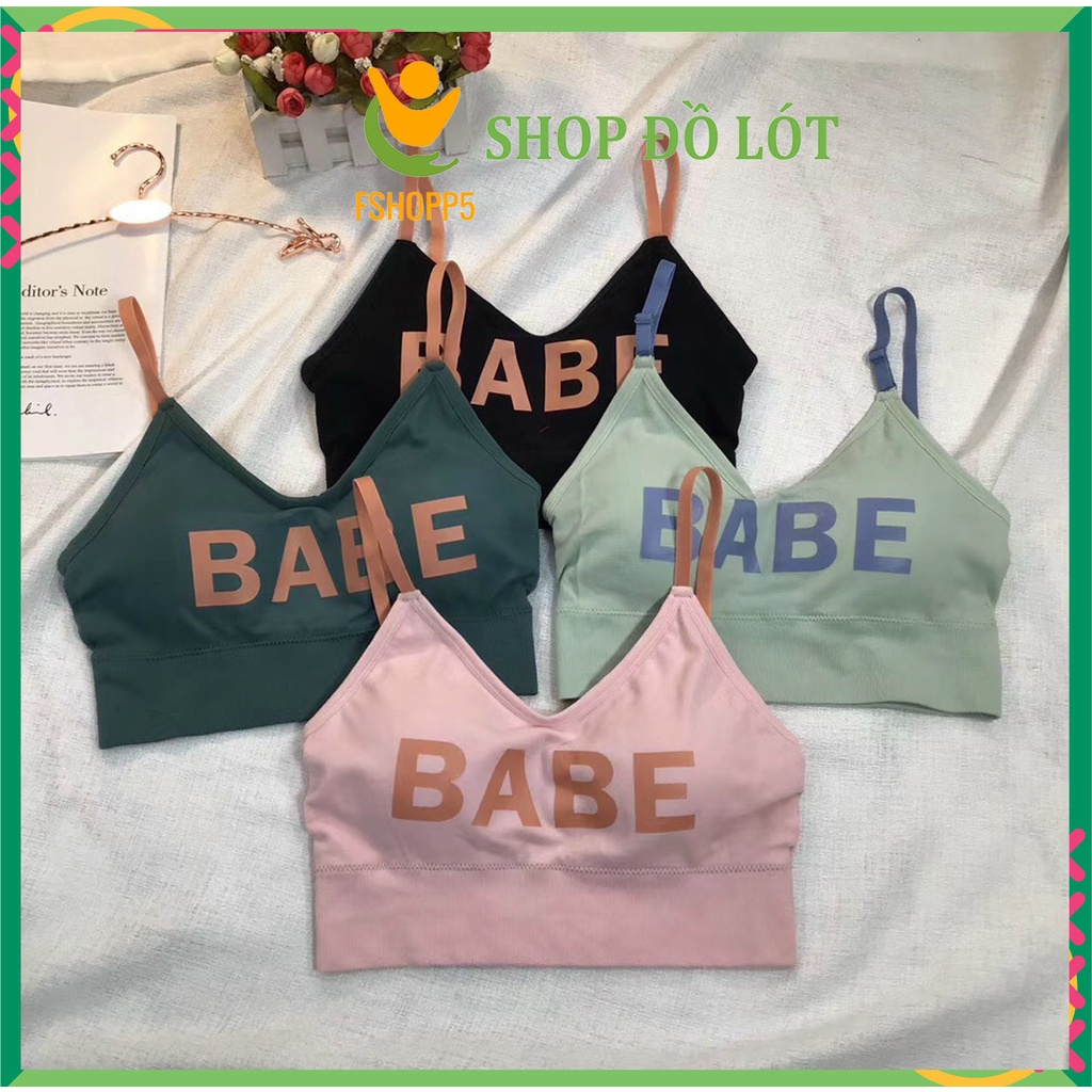 Áo bra nữ sexy kiểu Croptop có đệm mút mỏng 2 dây thể thao hàn quốc BRA05