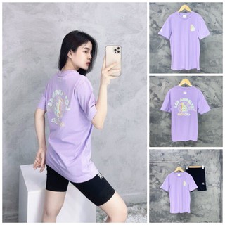 Áo Phông Unisex  M.L.B Like LA - Purple FULL TEM TAG