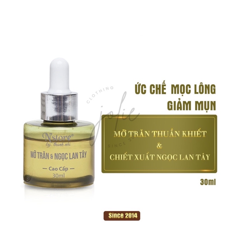 Mỡ Trăn Ngọc Lan Tây N'store triệt lông mặt, nách, bikini, tay chân,dưỡng da ... 30ml