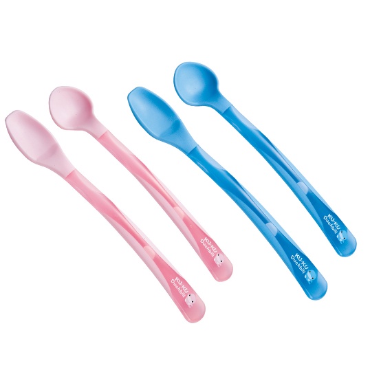 Bộ muỗng 2 cái Kuku Ku5439 xanh hồng