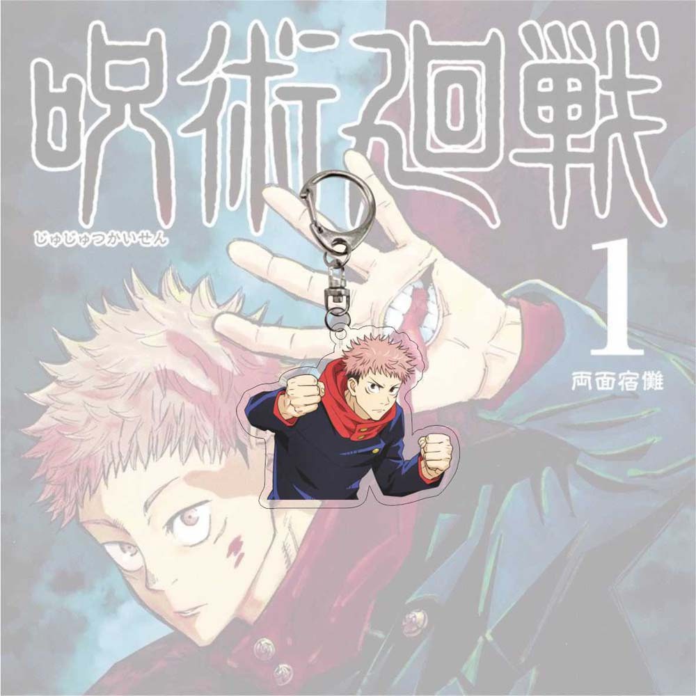 Móc khóa acrylic mặt hình nhân vật hoạt họa Jujutsu Kaisen nhiều kiểu tùy chọn dùng làm quà tặng