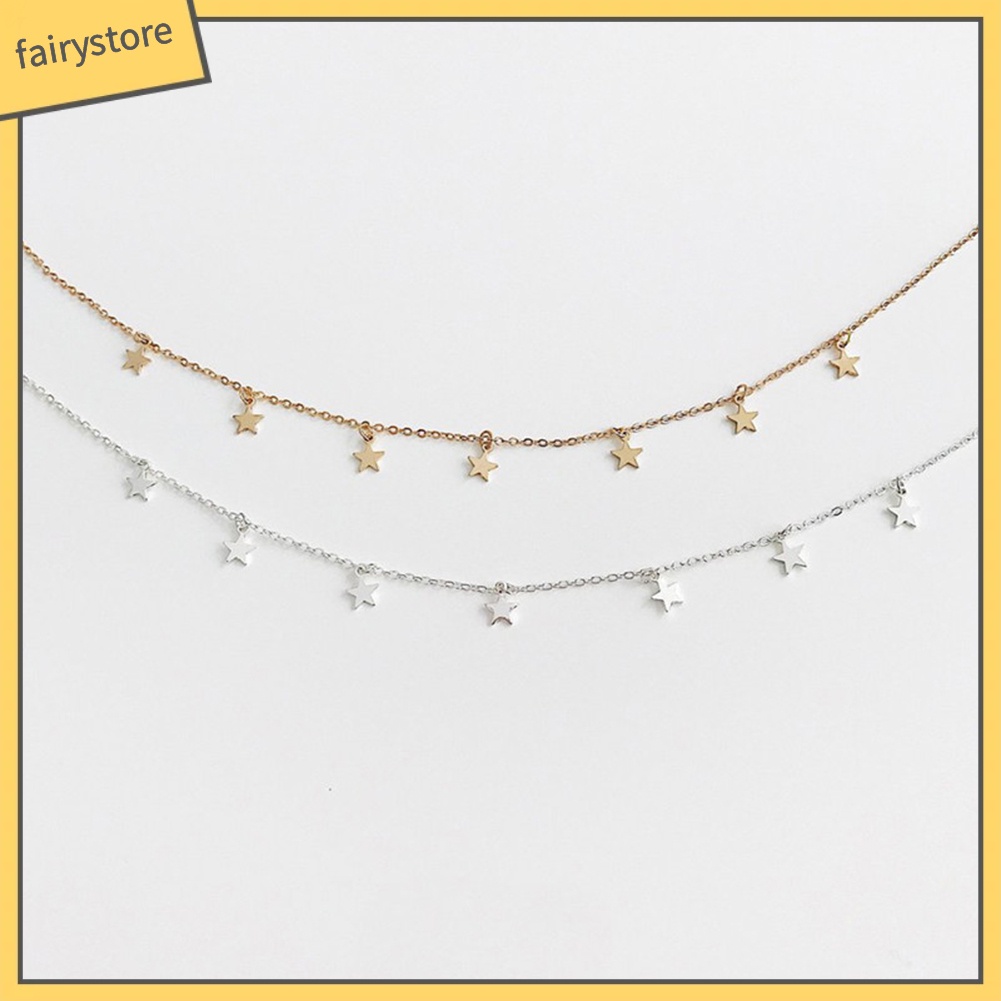 Dây chuyền hợp kim hình ngôi sao cánh xinh xắn cho nữ